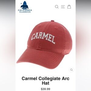 Carmel, CA baseball cap NWOT
